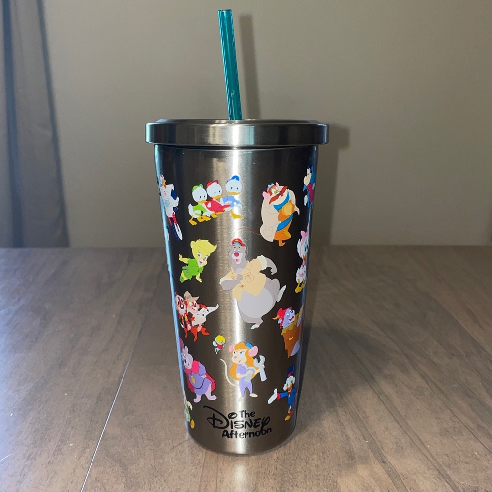 NWT! Disney Parks The Disney Afternoon Metal Tumbler Disney Characters 19 oz